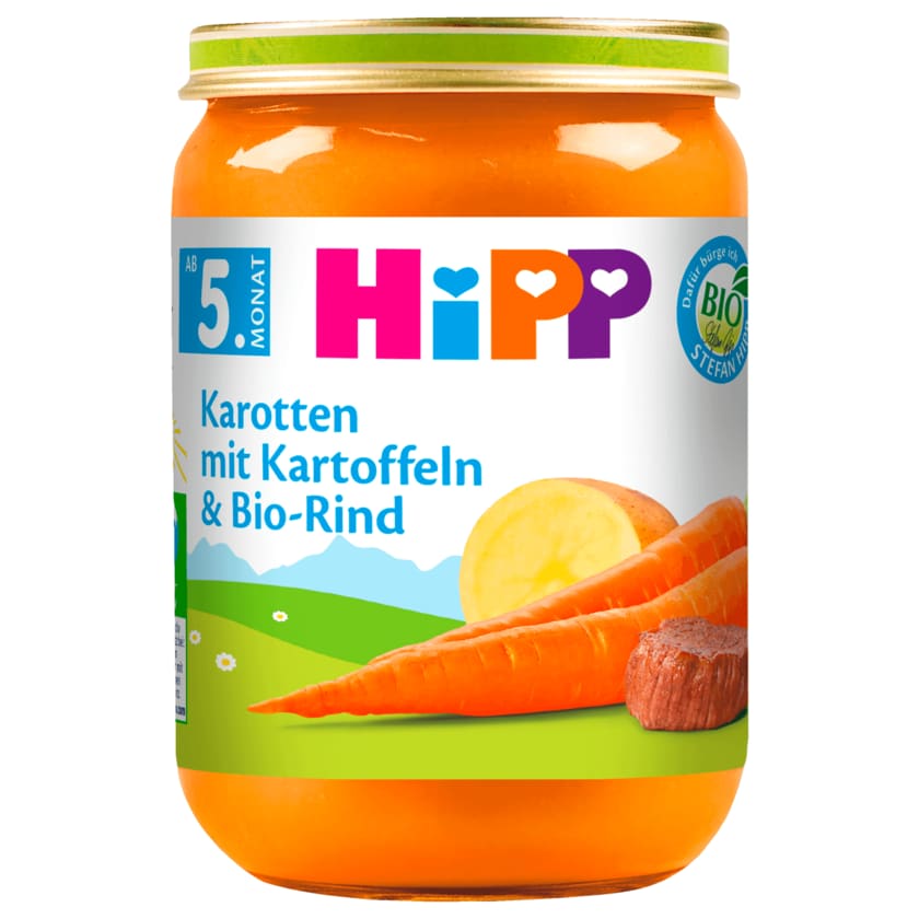Hipp Karotten mit Kartoffeln & Bio-Rind 190g